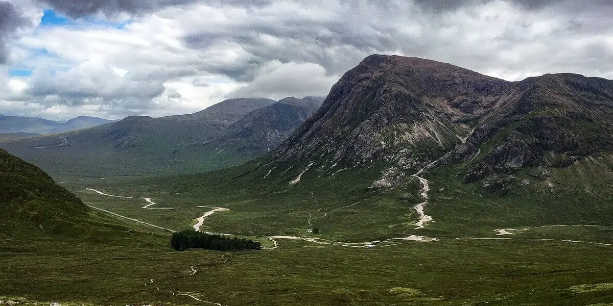 De Devils Staircase, op de West Highland Way, ter hoogte van Glencoe.